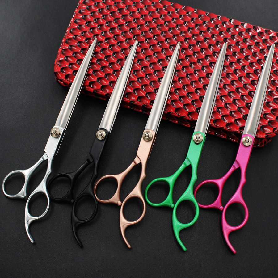 7.0寸 彩色 烤漆 分体剪 宠物美容剪刀 直剪 平剪 修毛剪