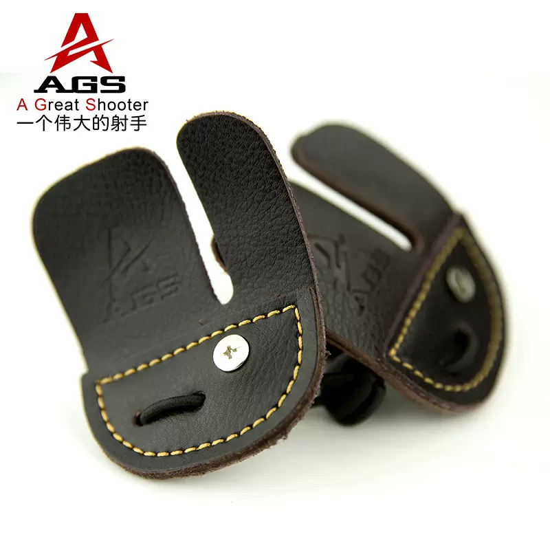 地中海护指弓箭配件护指反曲弓直拉弓加厚牛皮护指牛皮射箭护指