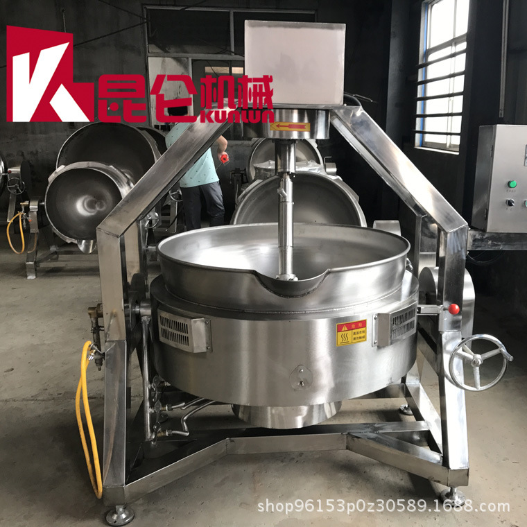 鸡蛋自动炒锅 火锅底料半自动炒锅 黄金饭炒锅 牛肉酱熬制锅