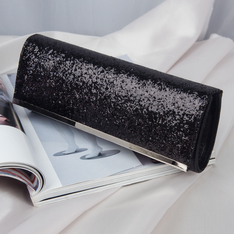 Original bolso de las mujeres al por mayor de la fábrica embrague bolso de noche pequeño bolso de mensajero de lentejuelas bolso de noche