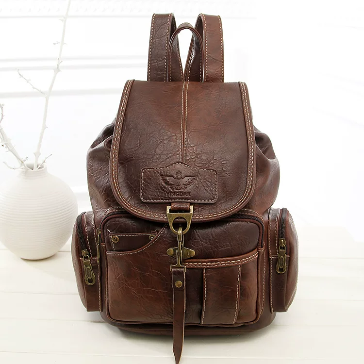 Retro backpack, trend shoulder bag, school bag, 2023 collection