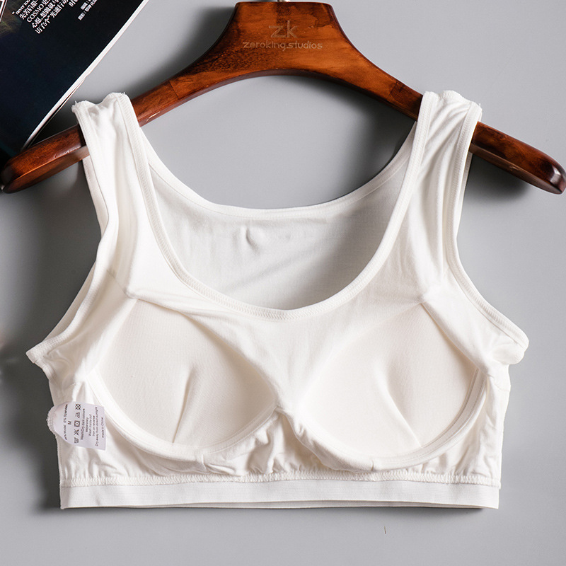 가슴 패드가 있는 여성용 브라탑, 숏 스포츠 슬립웨어, 수면용 브라, 브라탑 스타일