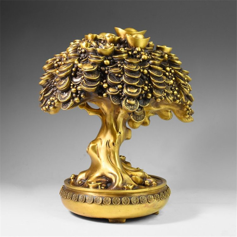 Brass Yuanbao Tree Brass Tree Money Tree Yuanbao Tree Opening Gift Shop Ornaments