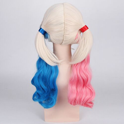 cosplay wig movie Suicide Squad Harleen Quinzel Harley Quinn gradient wig