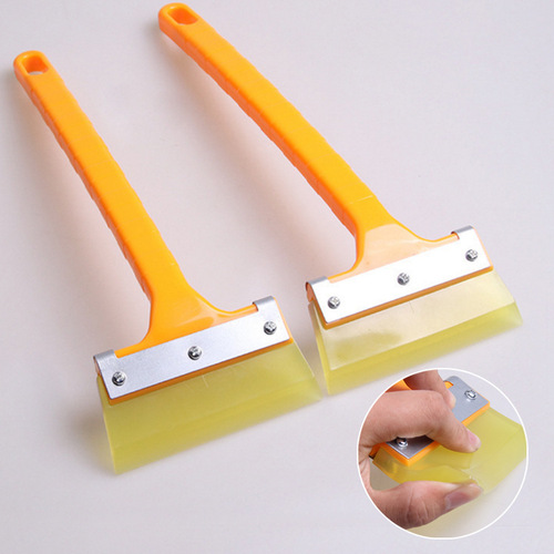 Long handle beef tendon wiper blade film scraper wiper blade snow shovel glass cleaning tool 8cm thick plate R-3107A