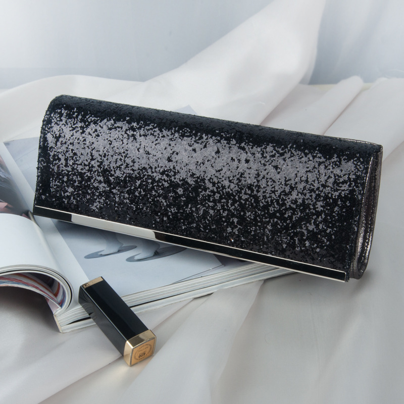 Original bolso de las mujeres al por mayor de la fábrica embrague bolso de noche pequeño bolso de mensajero de lentejuelas bolso de noche