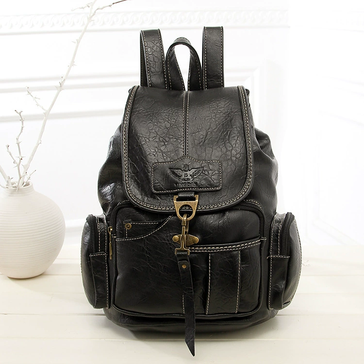 Retro backpack, trend shoulder bag, school bag, 2023 collection