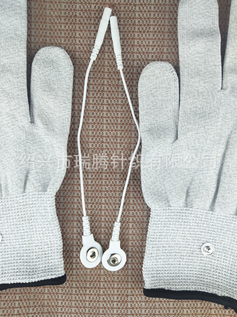 Al por mayor fibra de plata seda calcetines DDS negro gris antibacteriano conductor pulso electroterapia más cuero fisioterapia Calcetines