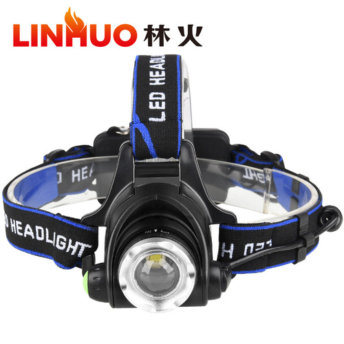 Factory Direct Selling LED Strong Beam Head Lamp T6 Rechargeable Zoom Long Range Head Mount Fishing Headlight Wholesale