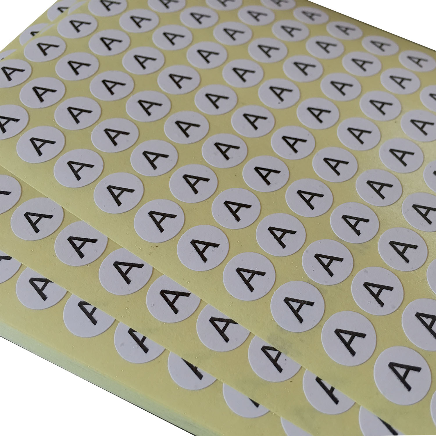字母不干胶贴纸 A～Z 直径10mm 一包1万个字母