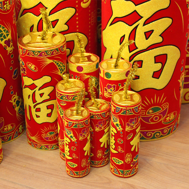 Envío Gratis grande Año Nuevo cañón decoración Festival de Primavera decoración suministros ventana decoración Festival de Primavera petardos Accesorios