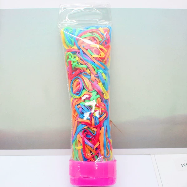 Dark toothpaste, hair rope