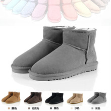 冬季新款XLLАUG雪地靴女中筒牛筋底学生防滑棉靴经典款雪地靴