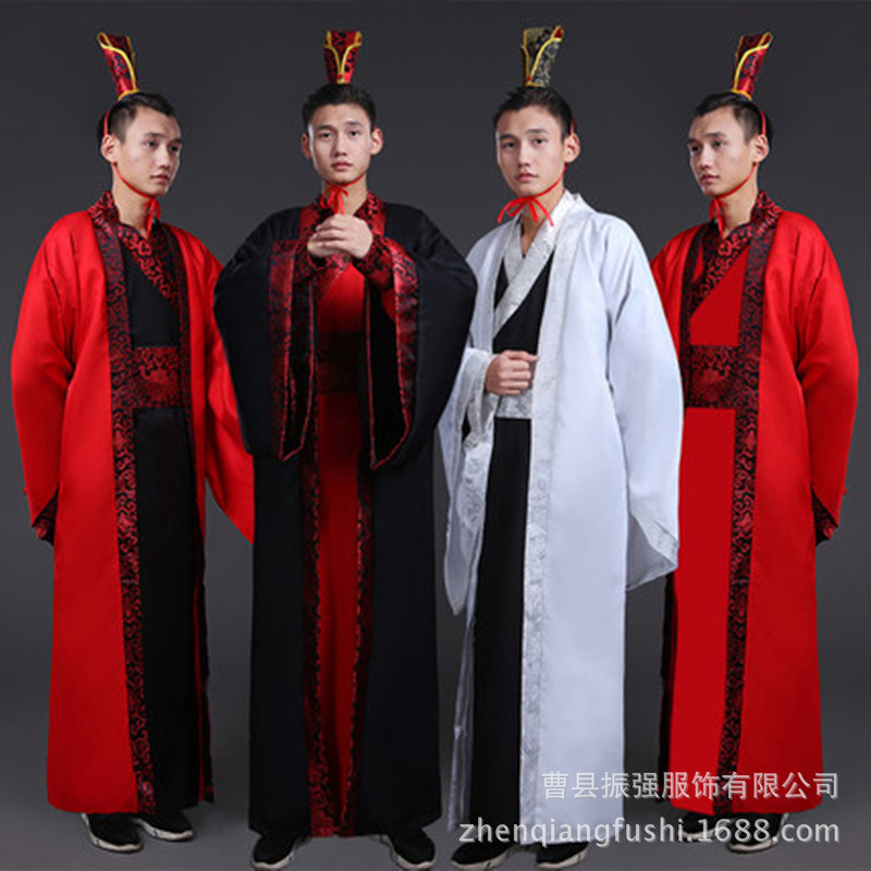 Hanfu Male Official, Tang Dynasty Chivalrous Scholar, Film Costume, Ancient Costume, White Performance Costume, Scholar Outfit