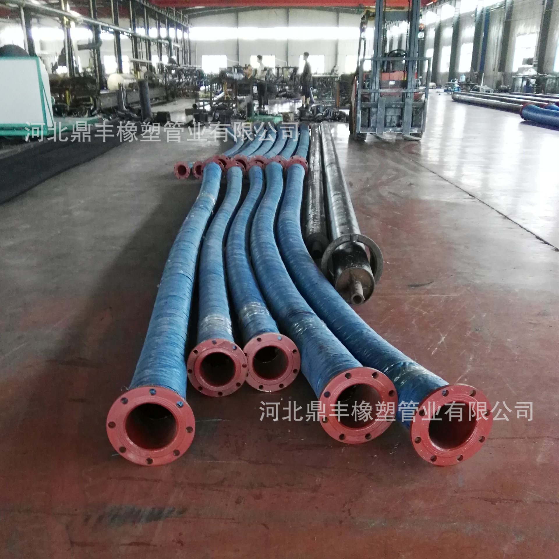 厂家供应喷煤胶管 DN200 水泥厂用大口径耐磨橡胶钢丝管 量大优惠