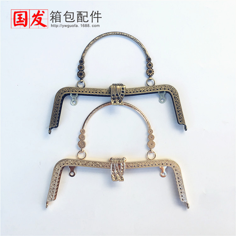 20cm cintura cóncava en relieve hojas grandes tres flores mano oro oro mano oro oro oro