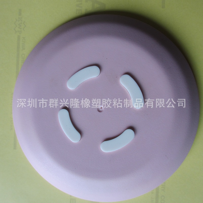 家具自粘硅橡胶脚垫  机箱硅胶防震脚垫 白色圆形硅胶防滑垫