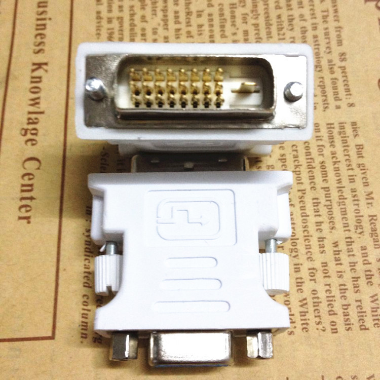 DVI 24+1转VGA 电脑显卡显示器转换接头dvi转vga电脑转接头转接线
