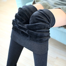 加绒加厚打底裤独立包装 保暖裤抗起球女士七彩棉九分踩脚一体裤