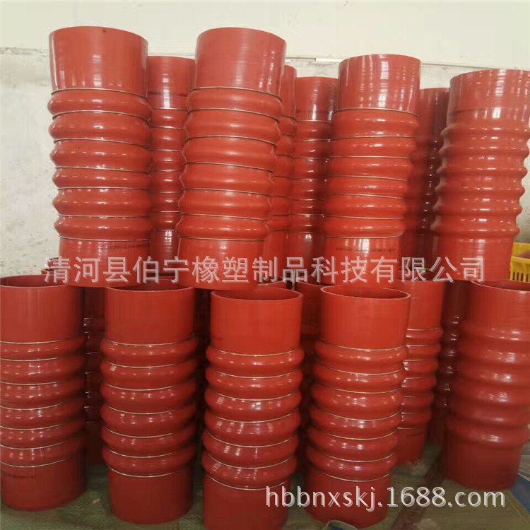 汽车外贸硅胶异形钢丝管 发电机组中冷器胶管 耐高温阻燃橡胶软管