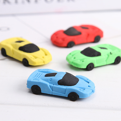 Eraser Car Eraser Cartoon Toy Cute Creative School Supplies Eraser Sassafras Children's Stationery