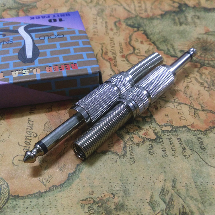 单声道 6.35MM 麦克风接头 6.5音频接头 6.5话筒插头 厂家直销