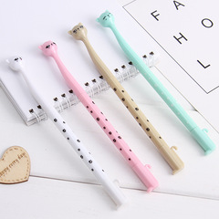 Creative High-Pin Cat Neutral Pen, 0.5mm Water-Based Ink Pen, Black Signature Pen, Student Stationery, Children's Sign Pen