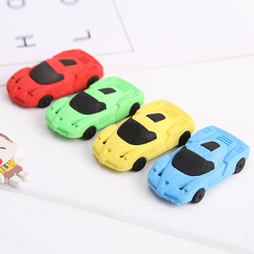 Eraser Car Eraser Cartoon Toy Cute Creative School Supplies Eraser Sassafras Children's Stationery