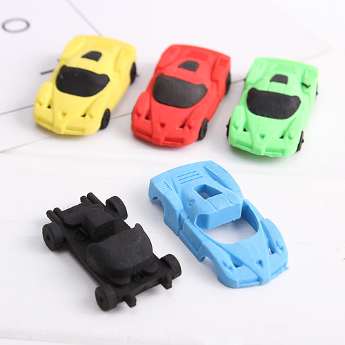 Eraser Car Eraser Cartoon Toy Cute Creative School Supplies Eraser Sassafras Children's Stationery