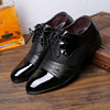 Extra large trend footwear for leisure pointy toe for leather shoes, classic suit, Korean style, plus size