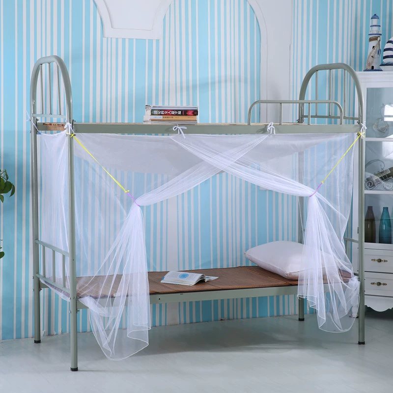 Студенческое общежитие москитная сетка односпальная кровать верхняя и нижняя двухъярусная полка занавеска для кровати шифрование Пылезащитная верхняя молния текстовый счет оптовые производители