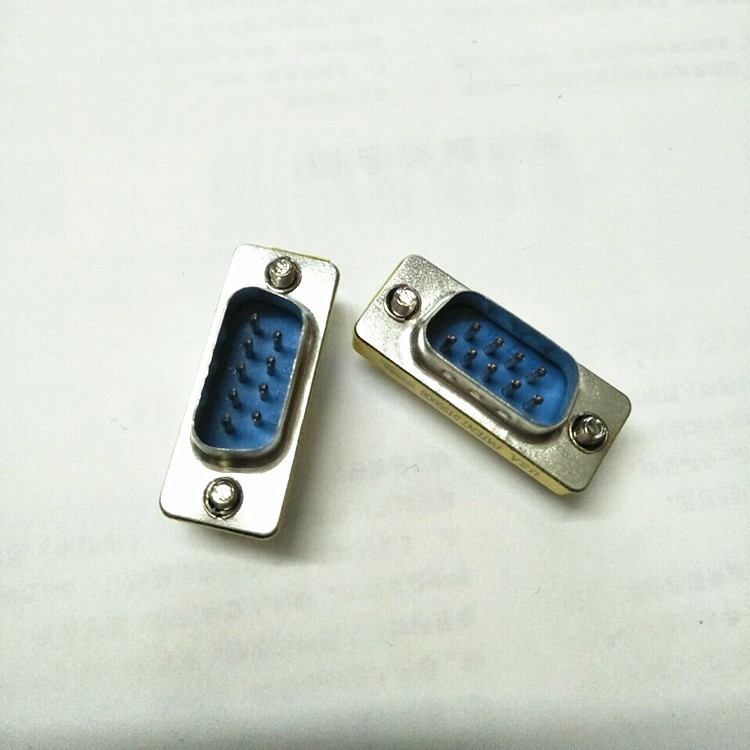 厂家直销9针双排串口公转公 转换头VGA九针头DB9延长器RS232直通
