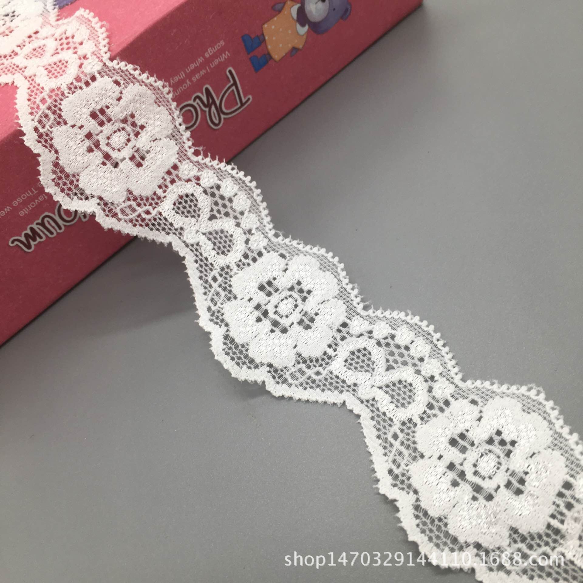 弹力蕾丝现货批发3.5cm弹力花边内裤 内衣装式辅料发饰服装配饰