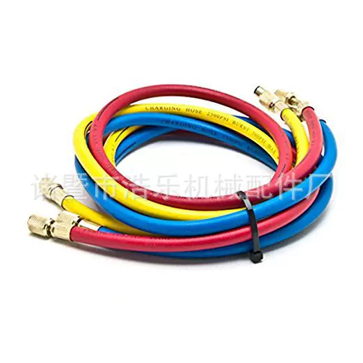 加氟管 冷媒雪种加液管 三色管 R22R134R410空调加液管 制冷配件