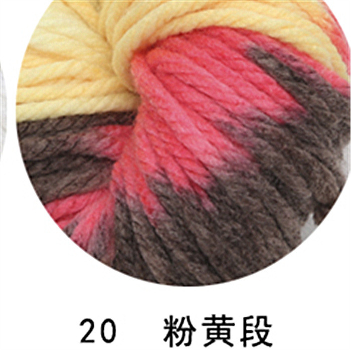 Hilo de lana gruesa Hilo acrílico Bufanda tejida a mano Hilo de poliéster Fábrica de lana Juguetes de bricolaje Decoración navideña