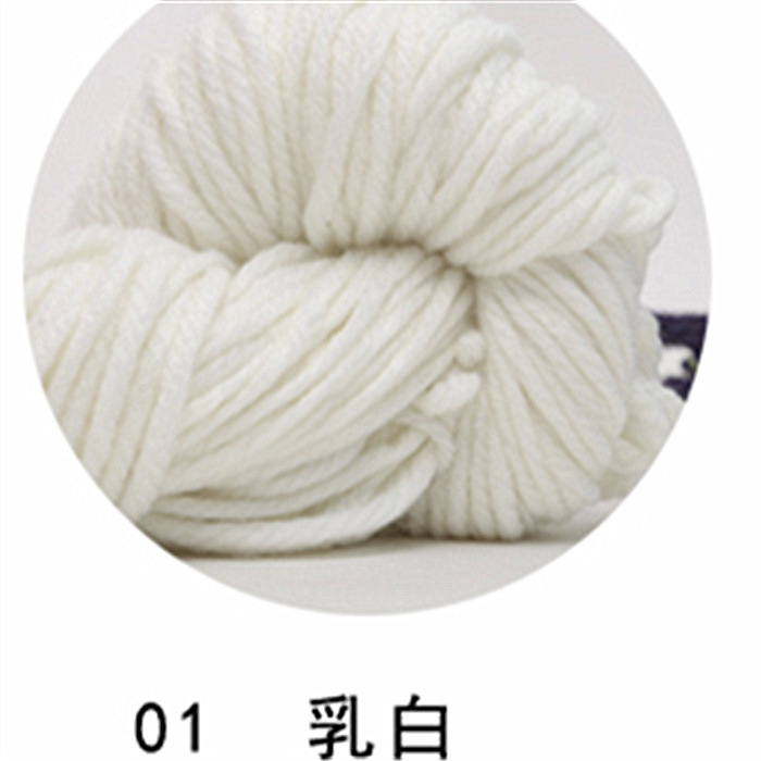 Hilo de lana gruesa Hilo acrílico Bufanda tejida a mano Hilo de poliéster Fábrica de lana Juguetes de bricolaje Decoración navideña