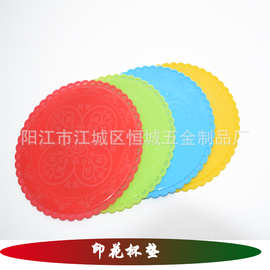 家用硅胶茶杯垫碗垫 印花硅胶杯垫 硅胶垫 日常用品厨房用具