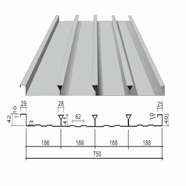 【荐】深圳抵抗力闭口楼承板 楼承板1.0楼承板承重厂家提供钢结构