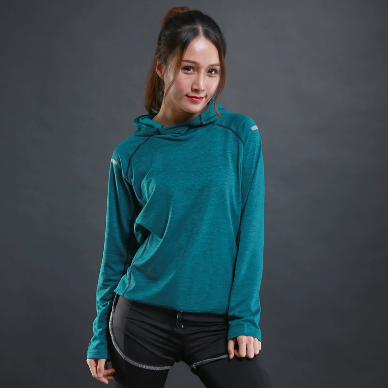 Demi-season long-sleeve sweatshirt, thin breathable gym hoody, quick-dry lightweight