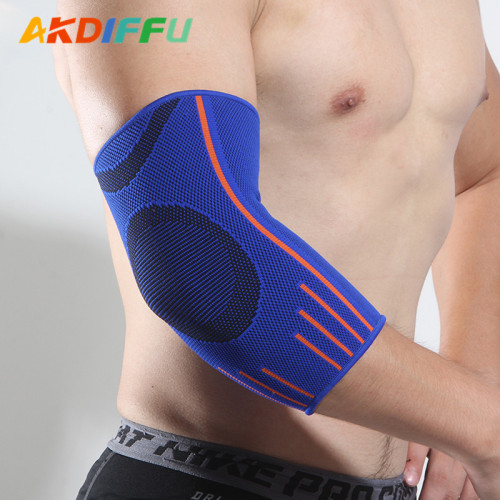 AcidiPhi 4001# Knit Elbow Guard with Thickened Anti-Collision Basketball Arm Guard for Football Volleyball Roller Skating