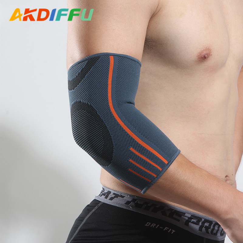 Aikedifei 4001 # almohadilla de codo de punto engrosada anticolisión baloncesto brazo guardia fútbol voleibol rodillo patinaje codo guardia