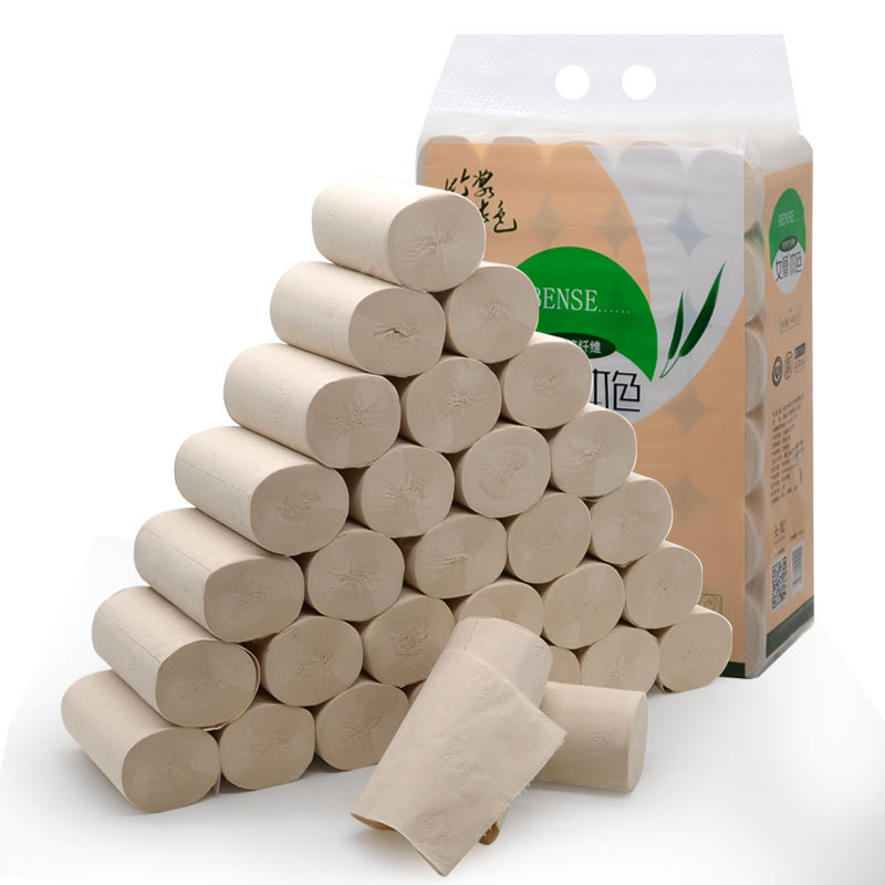 女凰本色卫生纸卷纸女凰5层加厚30卷竹浆纸巾厂家批发吸水卫生