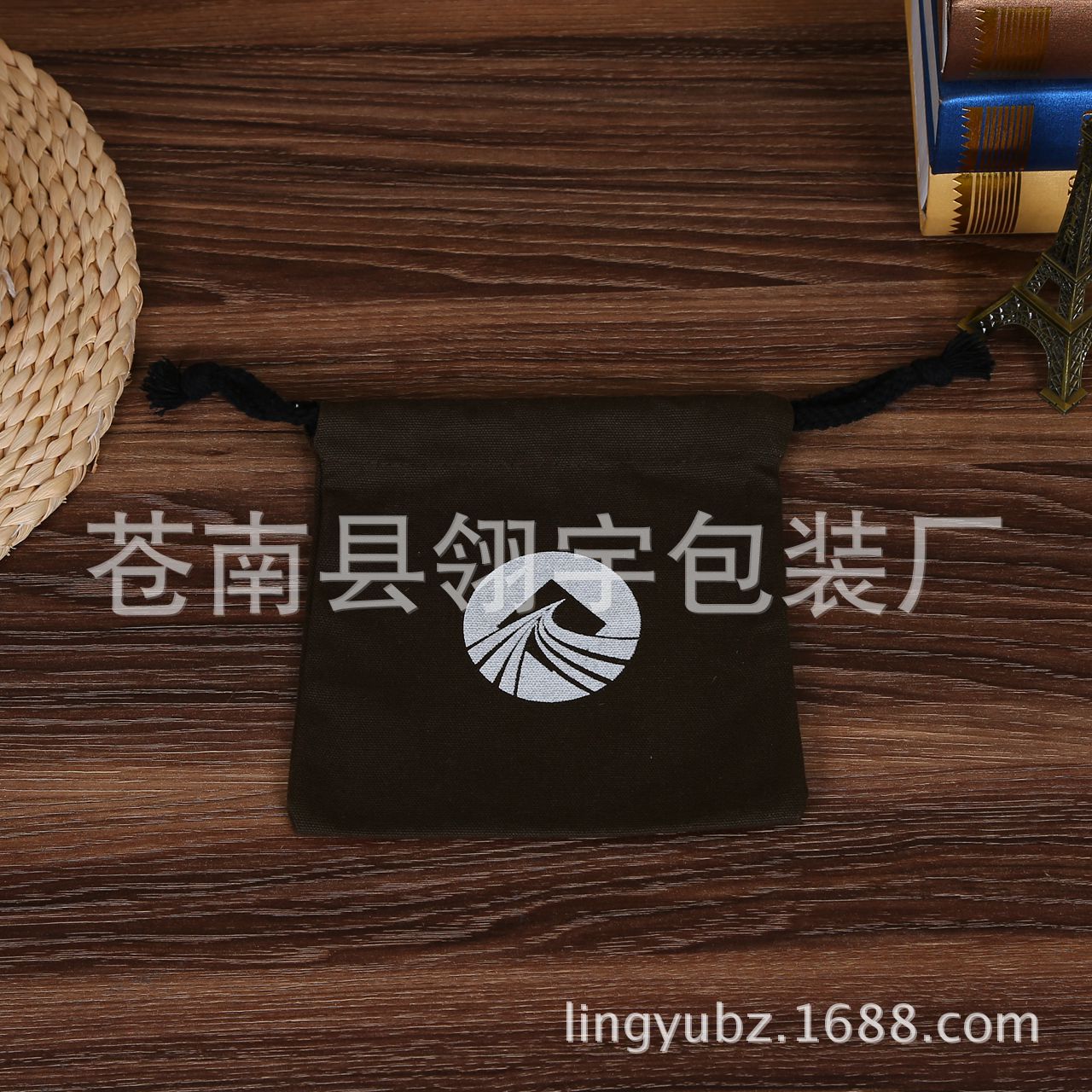 厂家供应抽绳棉布束口袋定 做 首饰购物手提帆布袋麻布收纳袋