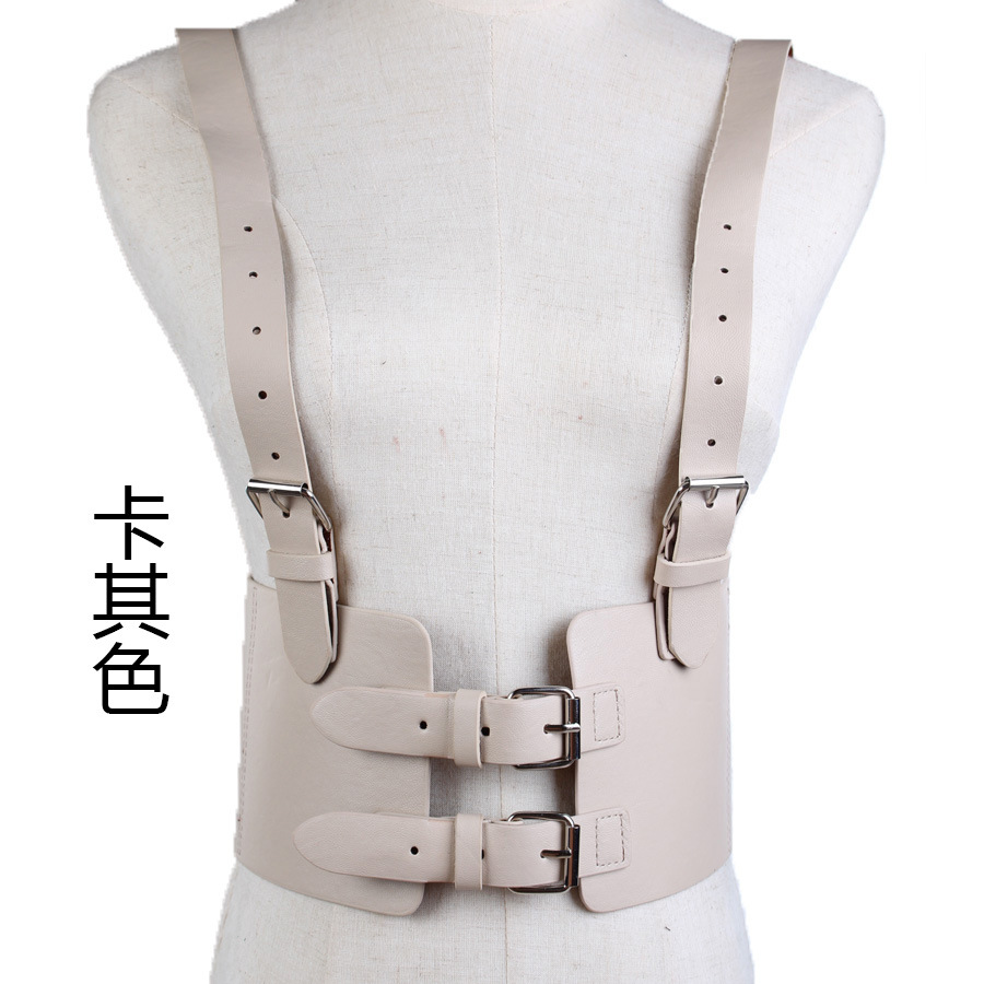 Personalizada retro dulce correa de la cintura de las mujeres del sello decorativo camisa de vestir de cuero de LA PU suave hebilla chaleco correa de la correa