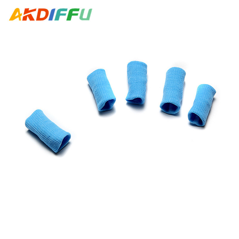 Aikedifei dedo guardia soporte presurizado nylon color dedo manga baloncesto voleibol ciclismo danza deportes dedo guardia
