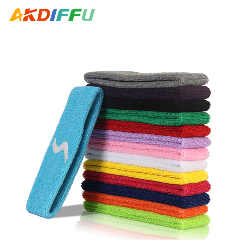 Deportes toalla Diadema de algodón poliéster color los hombres y mujeres banda pelo opcional más logotipo fábrica al por mayor
