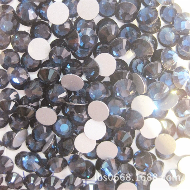 Австрийский Diamond Czech Diamond плоское основание Rhinestone 1.5-8мм тёмно-синий светло-синий озёрный синий ink синий дно синие кристаллы украшения