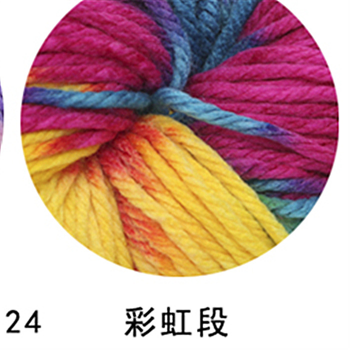 Hilo de lana gruesa Hilo acrílico Bufanda tejida a mano Hilo de poliéster Fábrica de lana Juguetes de bricolaje Decoración navideña