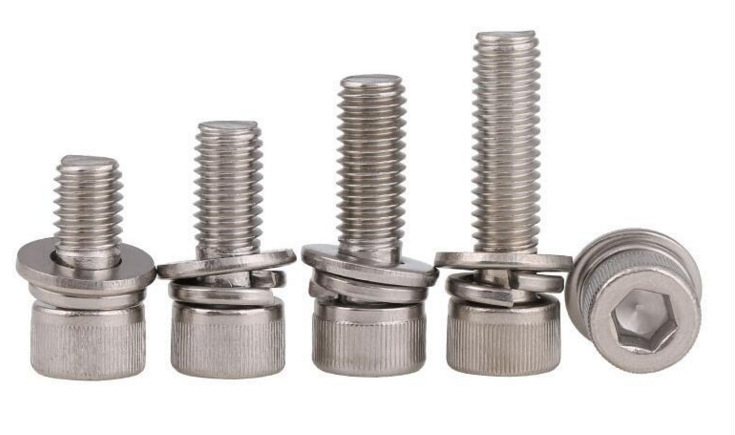 不锈钢六角三组合螺丝紧固件自产自销现货供应各种五金大小螺钉