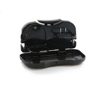 Car Air Outlet Multifunctional Water Cup Holder Car Foldableable Beverage Dining Table Car Hanging Storage Bracket (Car cup holder/beverage holder) - black